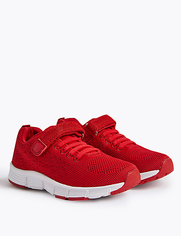 Kids Knitted Riptape Trainers (5 Small - 12 Small)