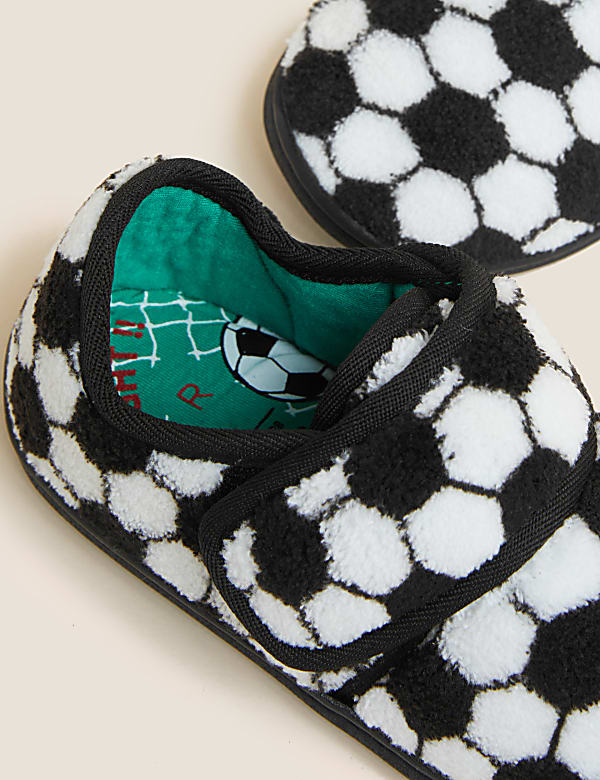 Kids' Riptape Football Slippers (3 Small - 12 Small) - US