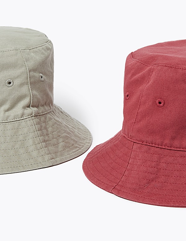 Kids' 2 Pack Pure Cotton Sun Hats