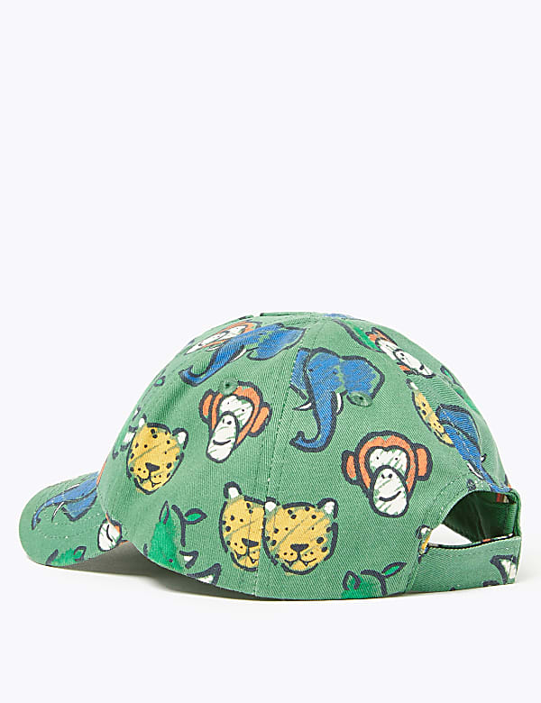 Kids' Cotton Animal Print Baseball Cap (1-6 Yrs)