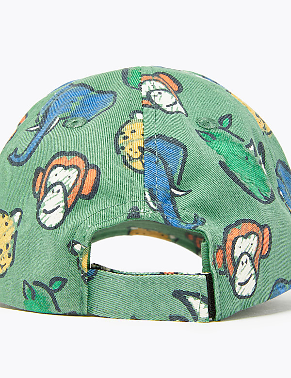Kids' Cotton Animal Print Baseball Cap (1-6 Yrs)