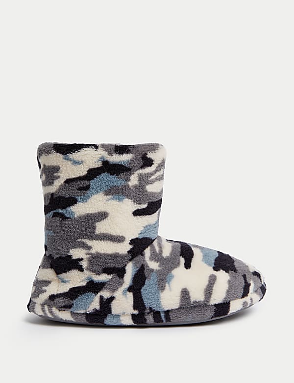 Kids' Camouflage Slipper Boots (4 Small - 7 Large) - HR