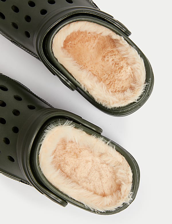 Zuecos infantiles con forro de piel sint&eacute;tica (4 peque&ntilde;o-13 peque&ntilde;o) - US