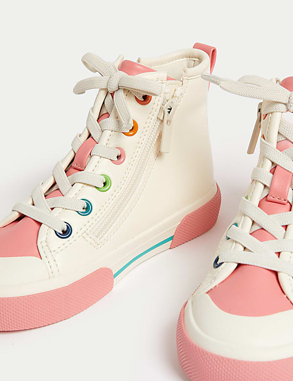 Kids&rsquo; Adaptive Freshfeet&trade; High Top Trainers (4 Small - 2 Large) - NL