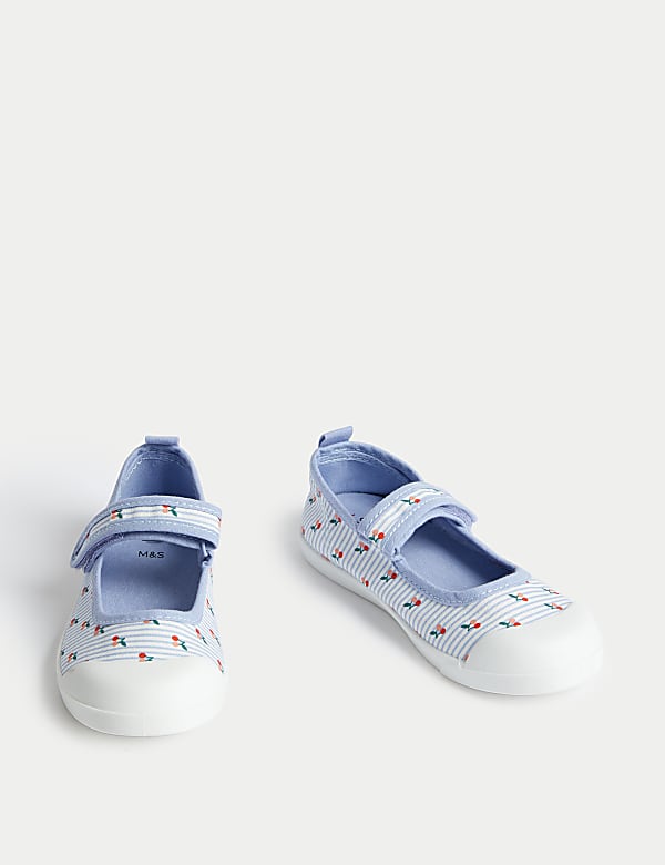 Kids' Canvas Riptape Trainers (4 Small - 2 Large) - NL