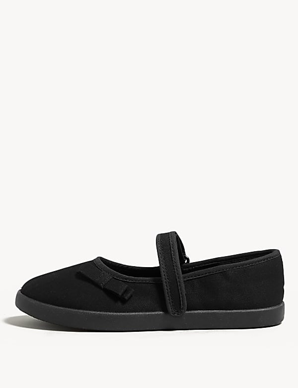 Kids' Riptape Plimsoll School Shoes (7 Small - 4 Large) - CY