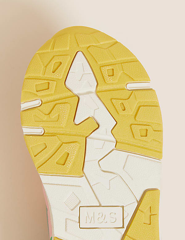 Kids' Freshfeet&trade; Rainbow Riptape Trainers (4 Small - 13 Small)