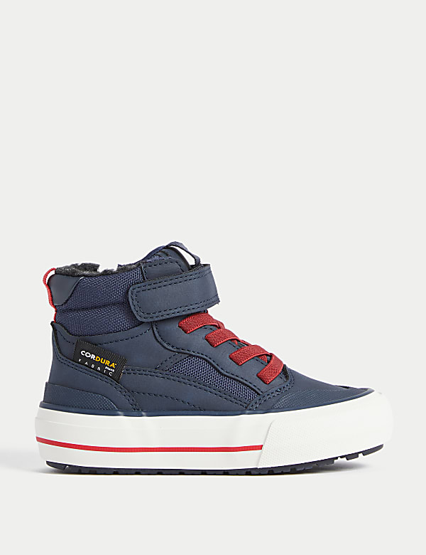 Marks Spencer Kids Riptape High Tops 4 Small 7 Large Navy 5 S STD