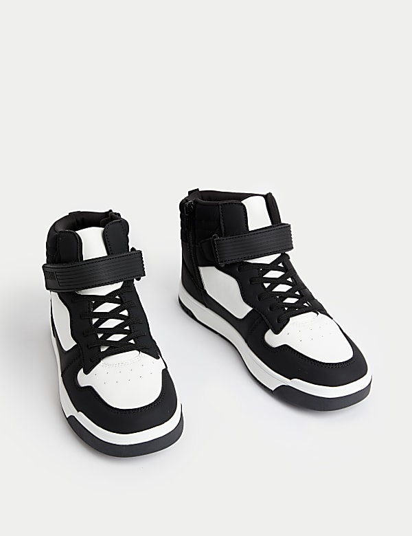 Kids' Freshfeet™ Riptape High Top Trainers (4 Small - 7 Large) - EE