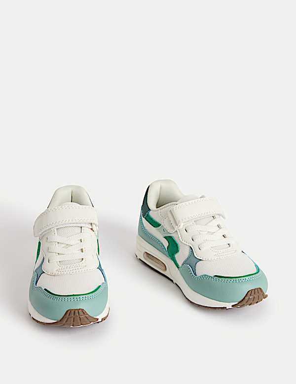 Zapatillas deportivas infantiles con velcro (4 peque&ntilde;o-2 grande) - US