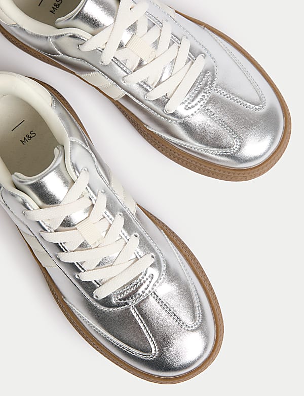Kids' Metallic Trainers (1 Large - 6 Large) - IL