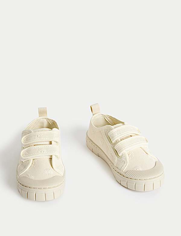 Kids' Canvas RiptapeTrainers (4 Small - 2 Large) - JE