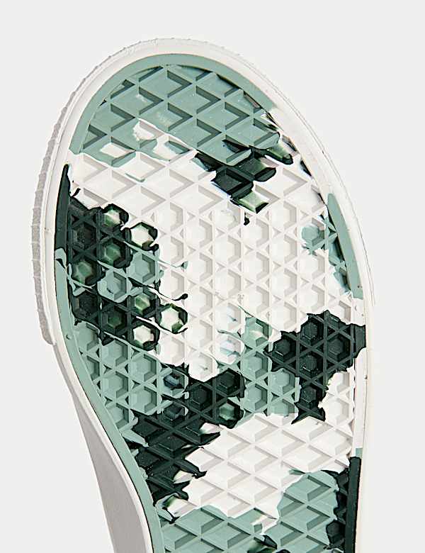 Kids' Canvas Freshfeet&trade; High Top Trainers (4 Small - 7 Large) - NL