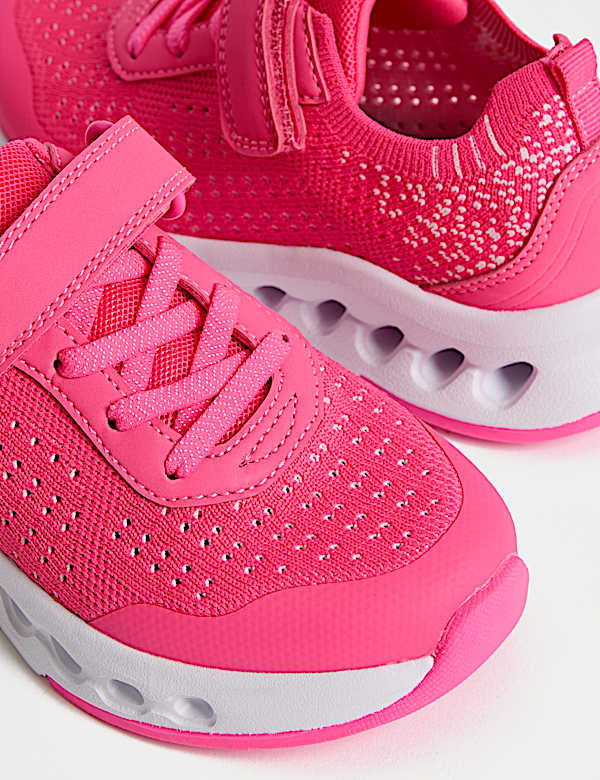 Kids' Knitted Riptape Trainers (4 Small - 2 Large) - US