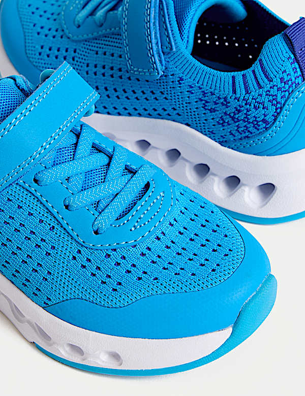 נעלי ספורט סרוגות עם רצועת סקוץ' לילדים (4 סמול - 2 לארג') - IL