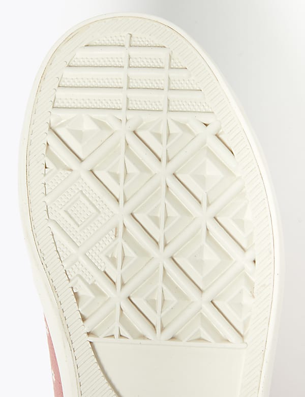 Kids' Canvas Floral Trainers