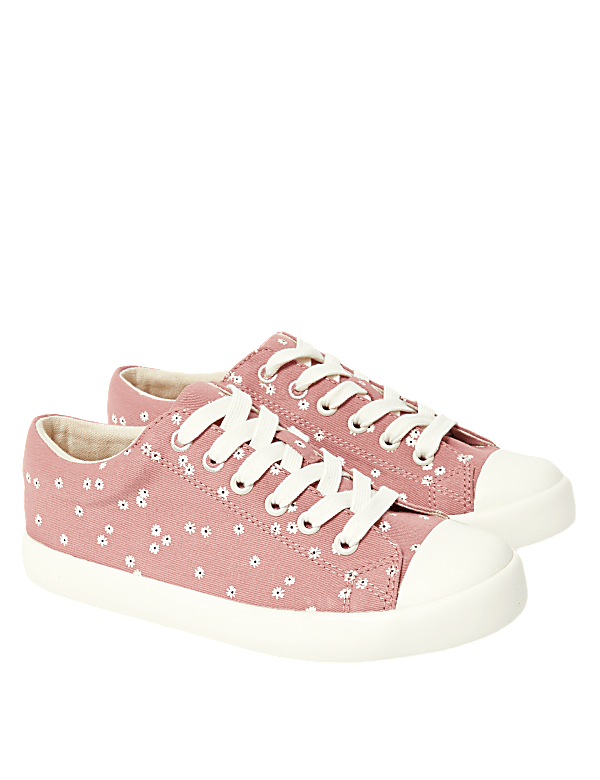 Kids' Canvas Floral Trainers