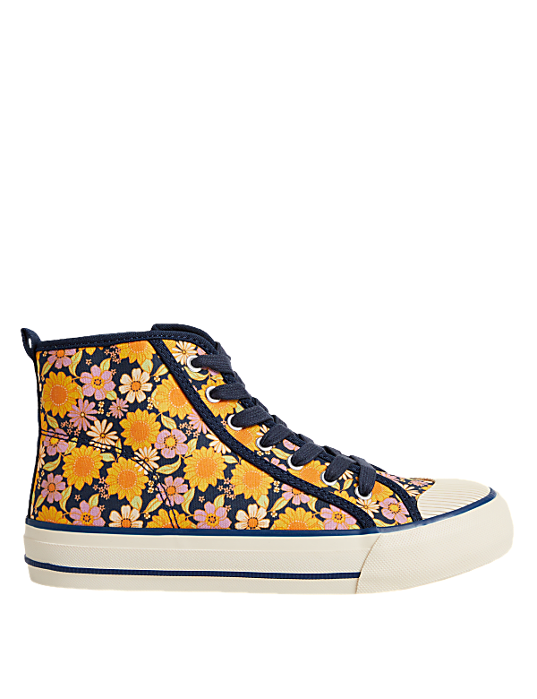 Kids' Canvas Floral High Tops