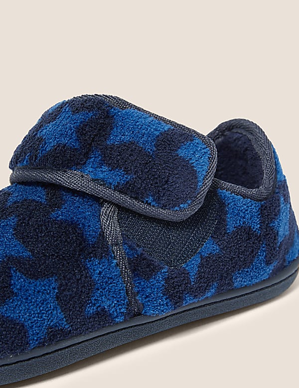 Chaussons enfants &agrave; motif &eacute;toiles et bande auto-agrippante (du 20 au 31) - LU