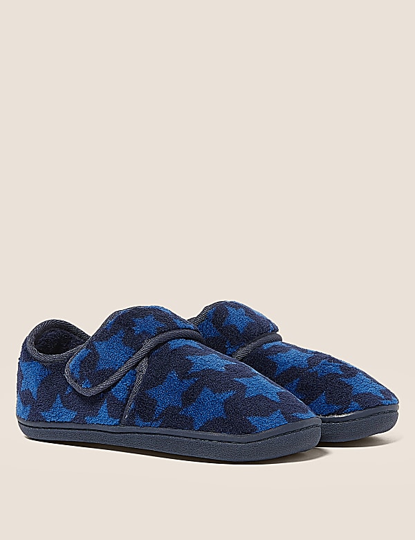 Chaussons enfants &agrave; motif &eacute;toiles et bande auto-agrippante (du 20 au 31) - LU
