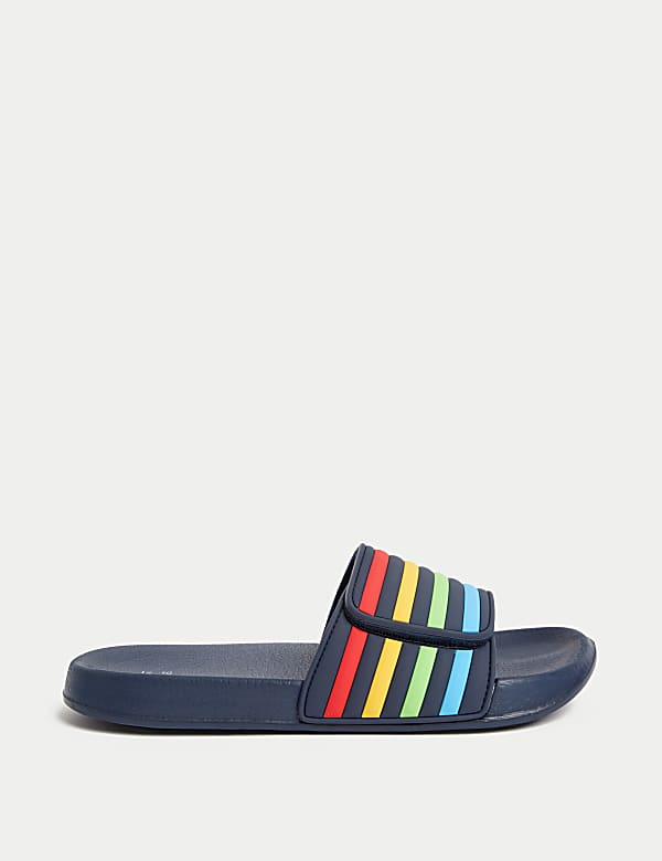 Kids' Striped Sliders (1 Large - 7 Large) - GR