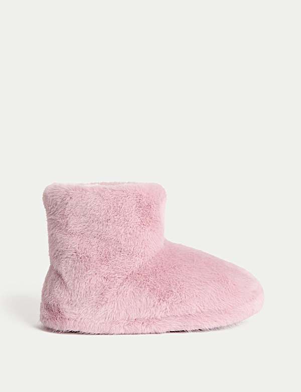 Kids' Faux Fur Slipper Boots (4 Small - 7 Large) - US