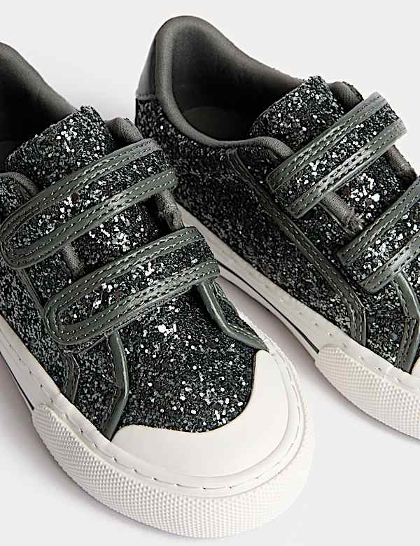 Kids' Glitter Trainers (4 Small - 2 Large) - JE