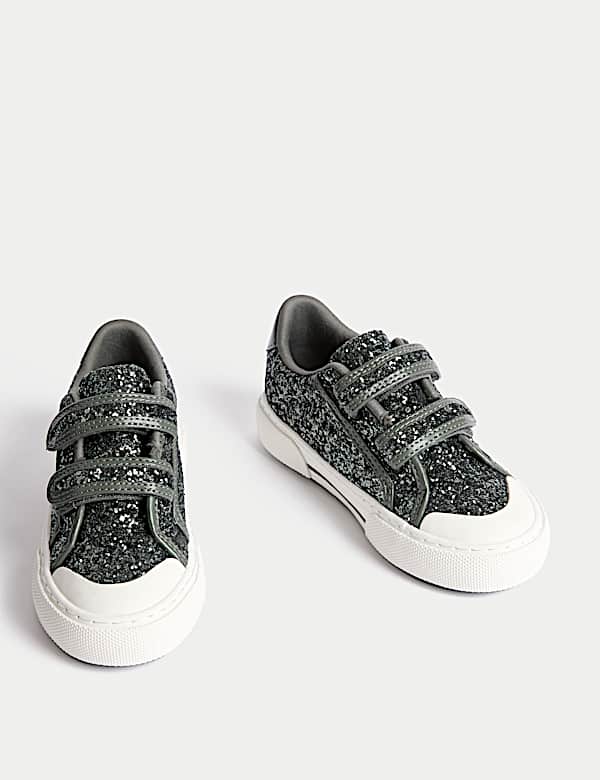 Kids' Glitter Trainers (4 Small - 2 Large) - JE