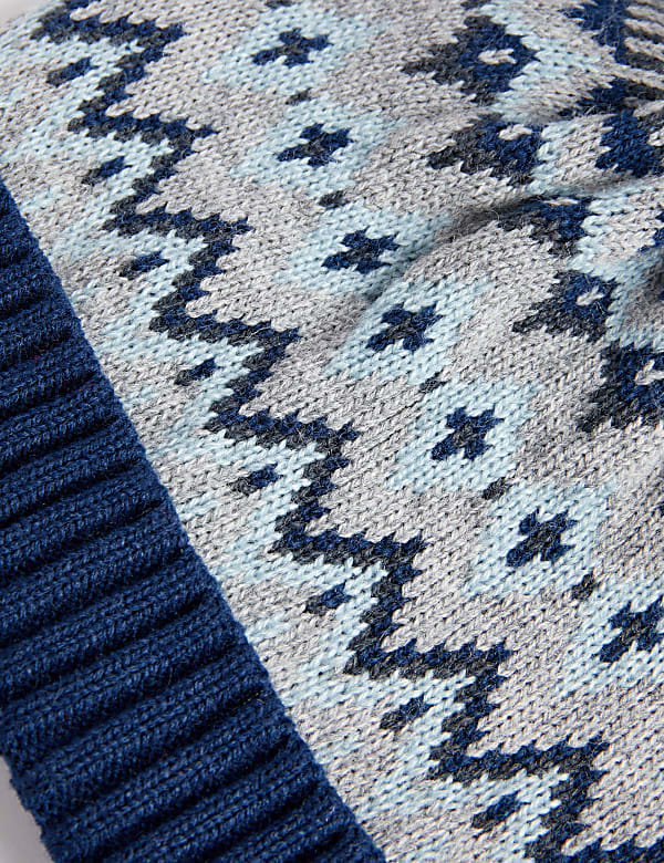 Kids' Fair Isle Winter Hat (1-13 Yrs) - CY