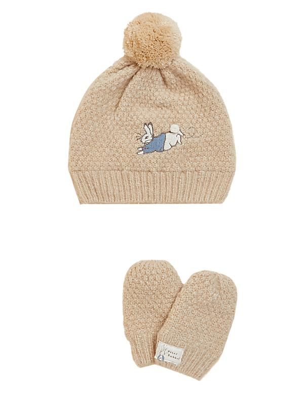 Kids' Peter Rabbit™ Hat and Mitten Set