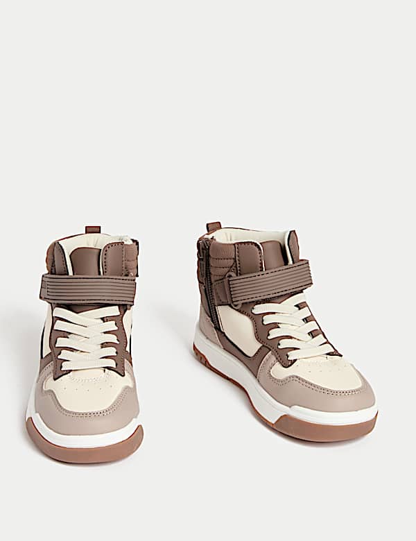 Kids' High Top Skate Trainers (4 Small - 7 Large) - AL