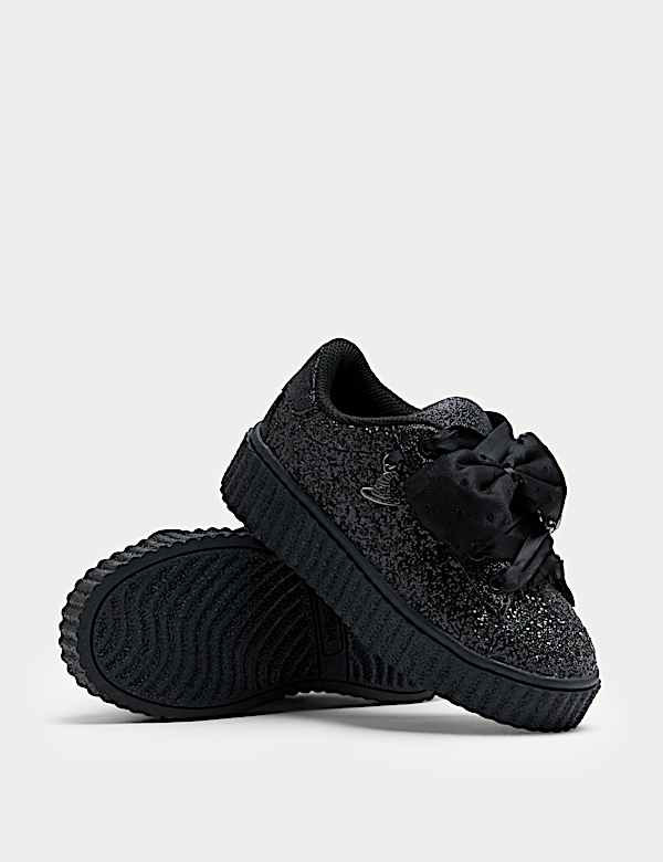 נעלי ספורט במראה גלגליות עם נצנצים לילדות (10 סמול - 4 לארג') - IL