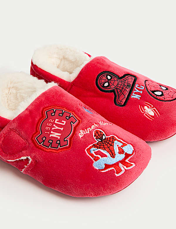 נעלי בית Spider-Man™‎ לילדים עם רצועת סקוץ' (4 סמול - 13 סמול) - IL