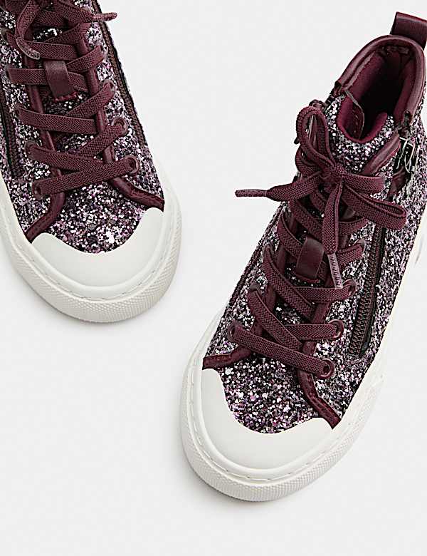 Hohe Kinderturnschuhe mit Glitzer (20,5&ndash;34,5) - DE