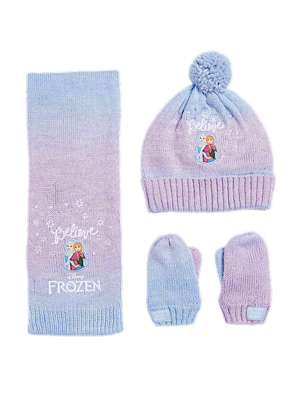 Kids' Frozen™ Hat, Scarf and Mitten Set (1-6 Yrs)