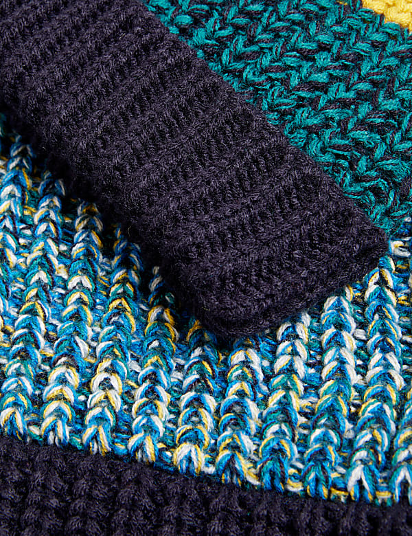 Kids' Colour Block Snood Set (6-13 Yrs)