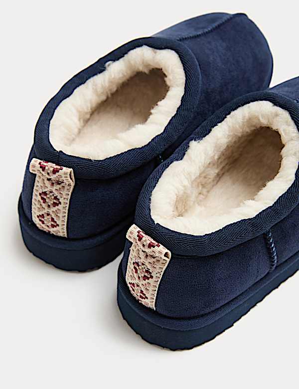 Pantoffels met gevoerd met imitatiebont voor kinderen (maat 26,5-40,5) - BE