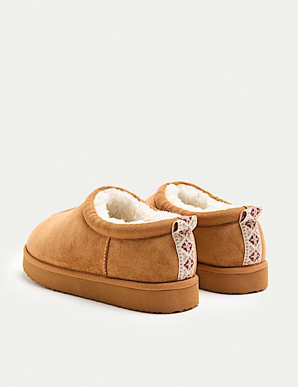 Mit Kunstpelz gefütterte Hausschuhe für Kinder (26,5–40,5) - DE