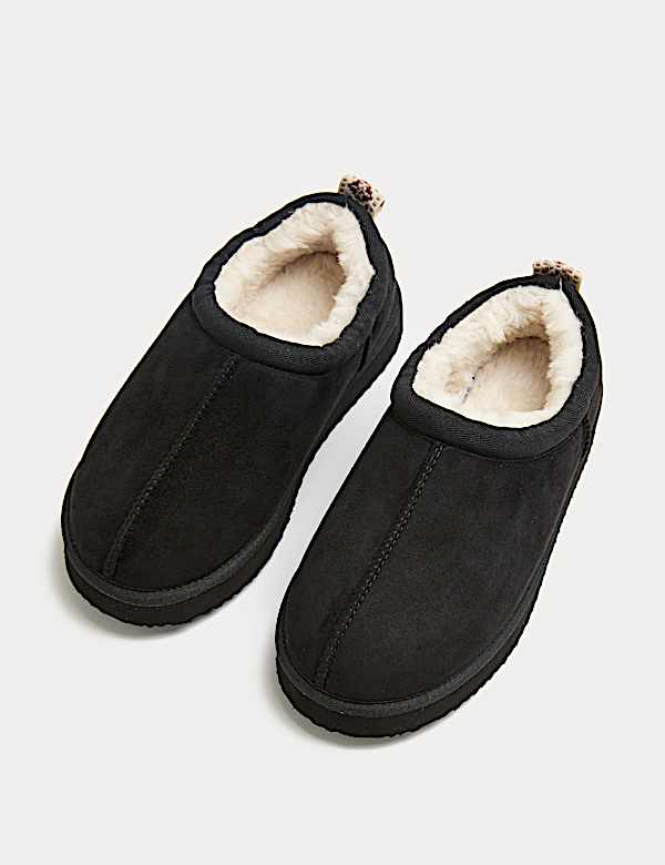 Kids' Faux Fur Lined Slippers (9 Small - 7 Large) - US