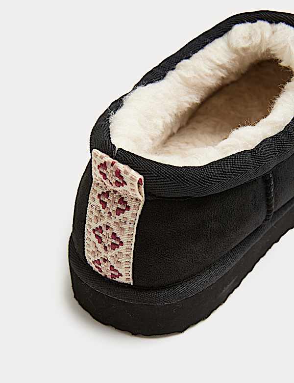 Kids' Faux Fur Lined Slippers (9 Small - 7 Large) - US