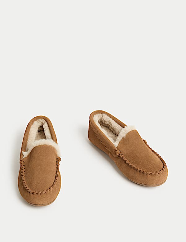 Kids' Moccasin Slippers (4 Small - 7 Large) - CH