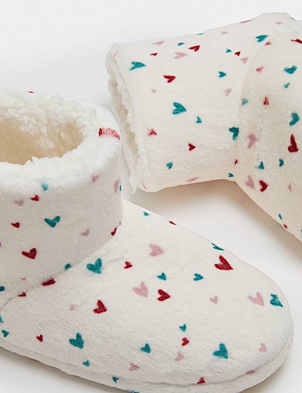 Pantoffel-Stiefel mit Muster für Kinder (20,5–39,5) - DE