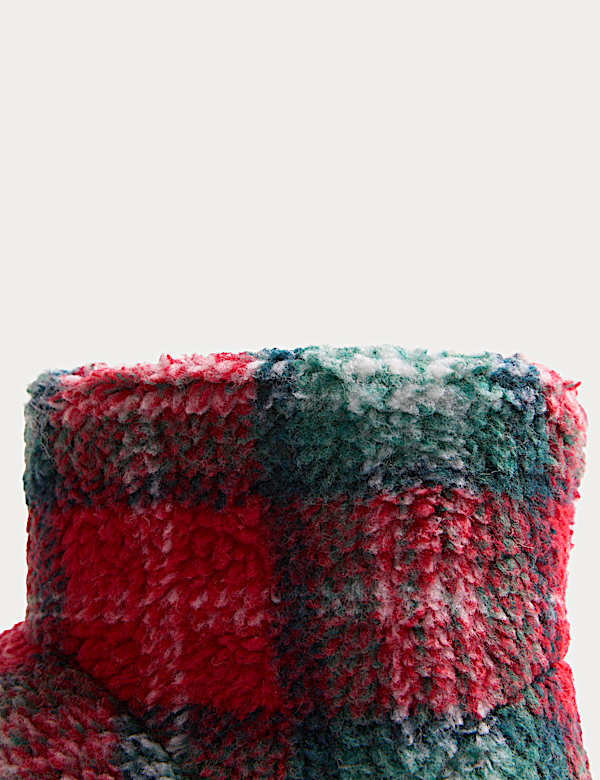 מגפי בית משבצות לילדים (4 סמול - 7 לארג') - IL