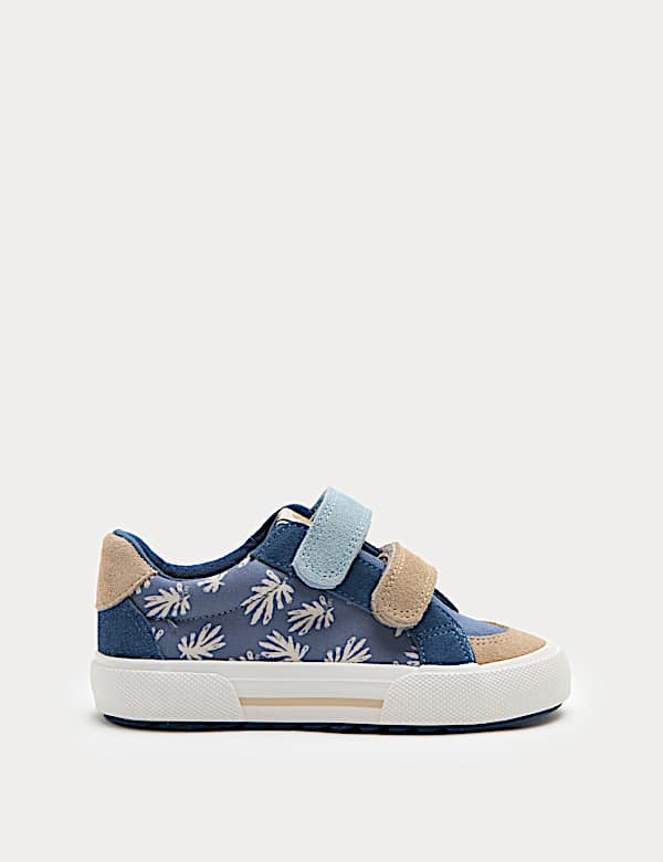 Kids' Low Top Canvas Riptape Trainers (4 Small - 2 Large) - JP