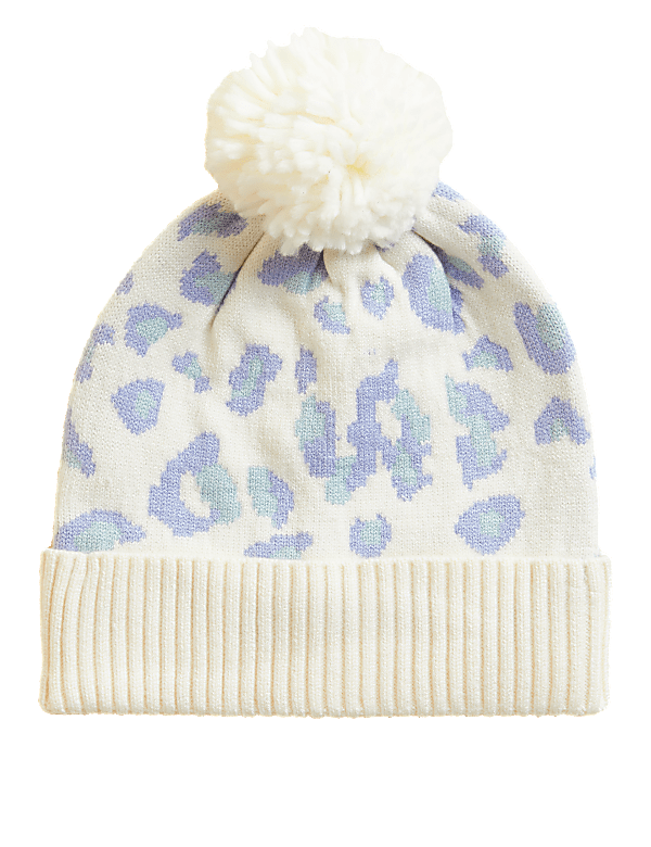 Kids' Leopard Print Winter Hat (0-13 Yrs)