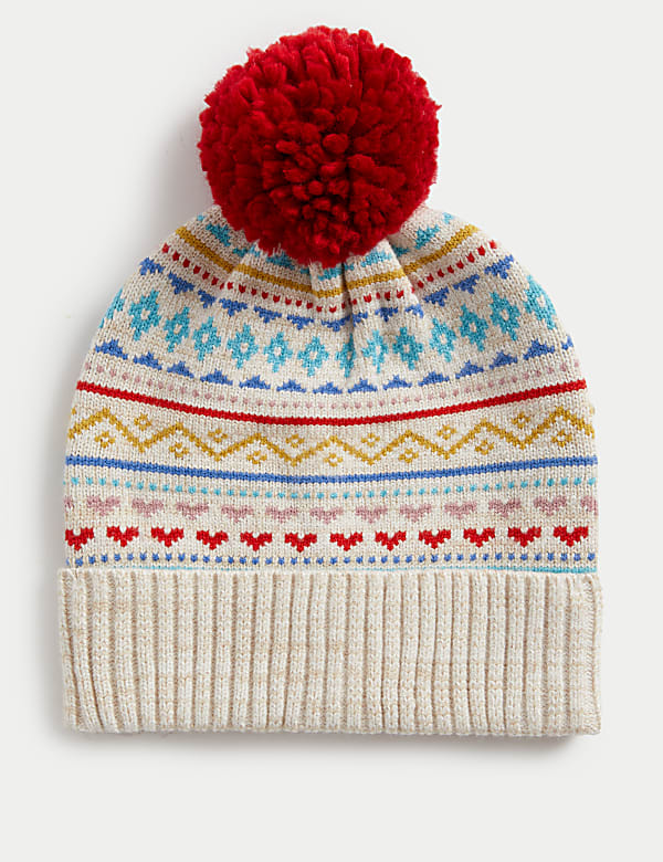 Bonnet hiver enfant à motif jacquard (du 1 au 13&nbsp;ans) - CH