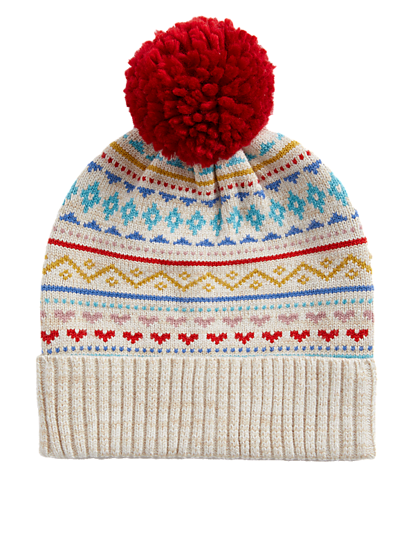 Kids’ Fair Isle Winter Hat (1-13 Yrs)