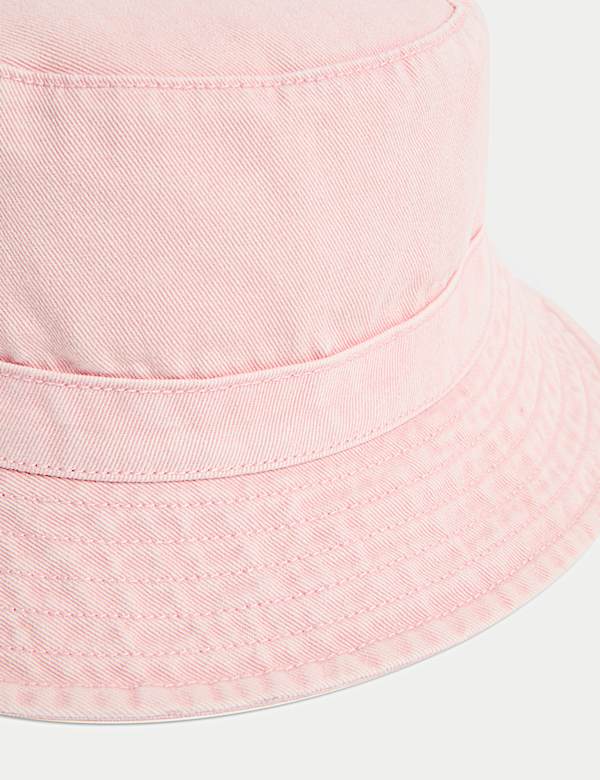 Kids' Pure Cotton Bucket Hat (1-13 Yrs) - GR