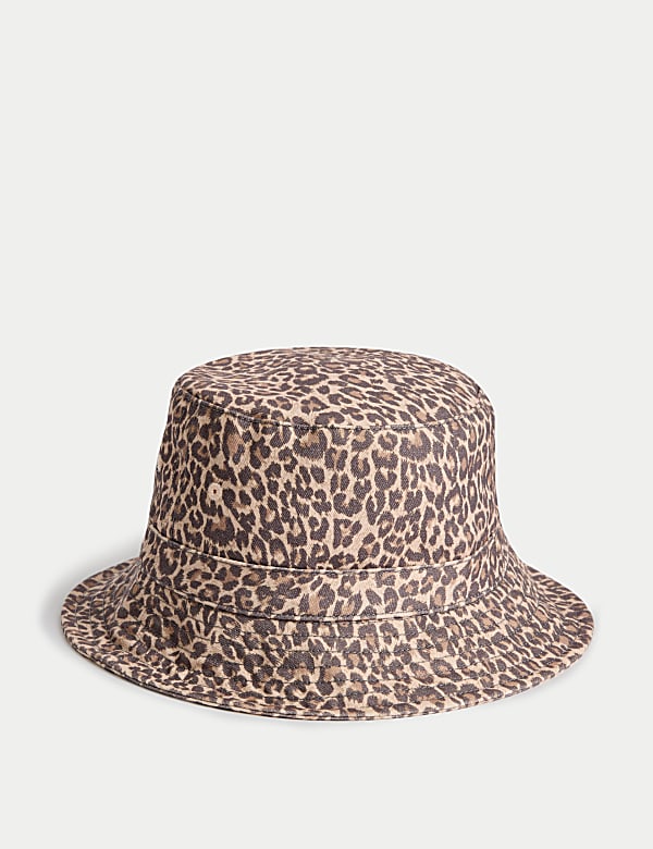 Kids Pure Cotton Animal Print Sun Hat 1 13 Yrs BROWN MIX Hats M S CA