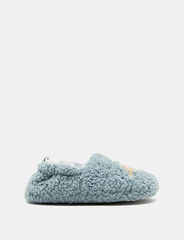 Kids' Badged Elastic Back Slippers (4 Small - 2 Large) - VN